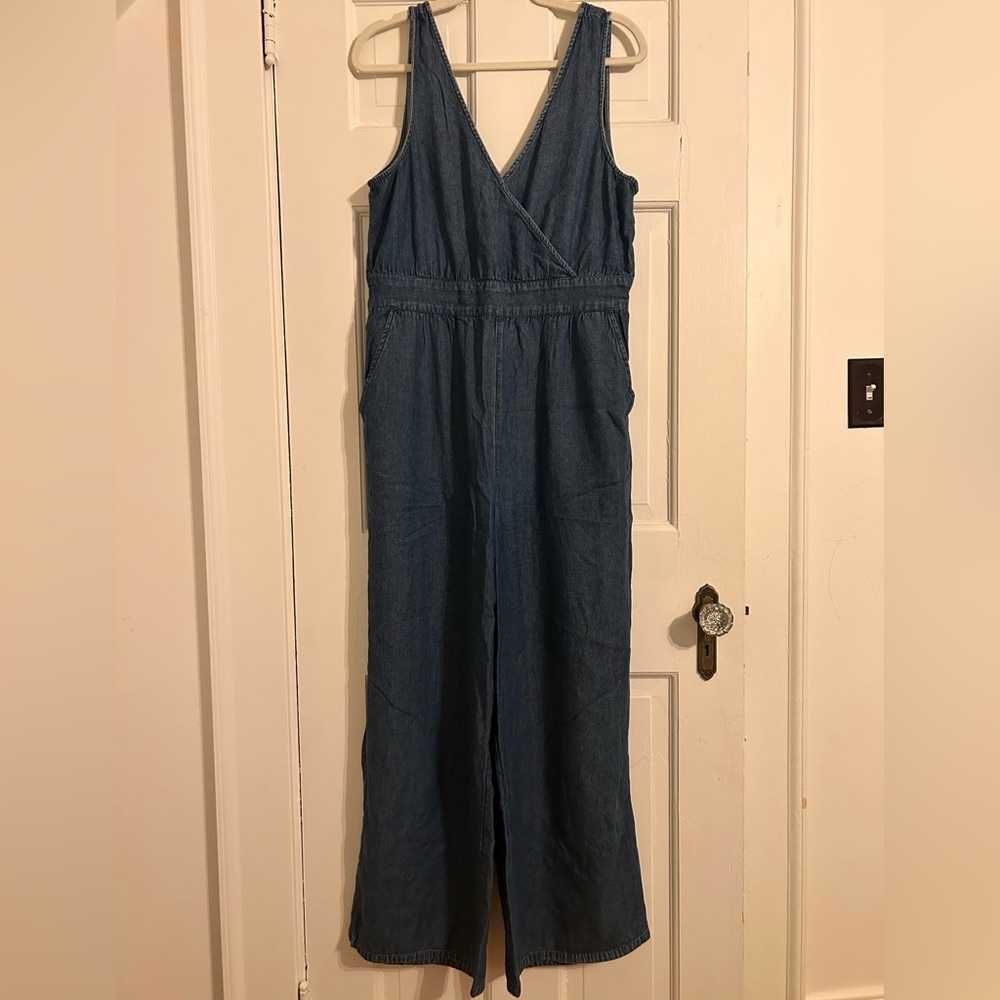 Denim Sleeveless Jumpsuit